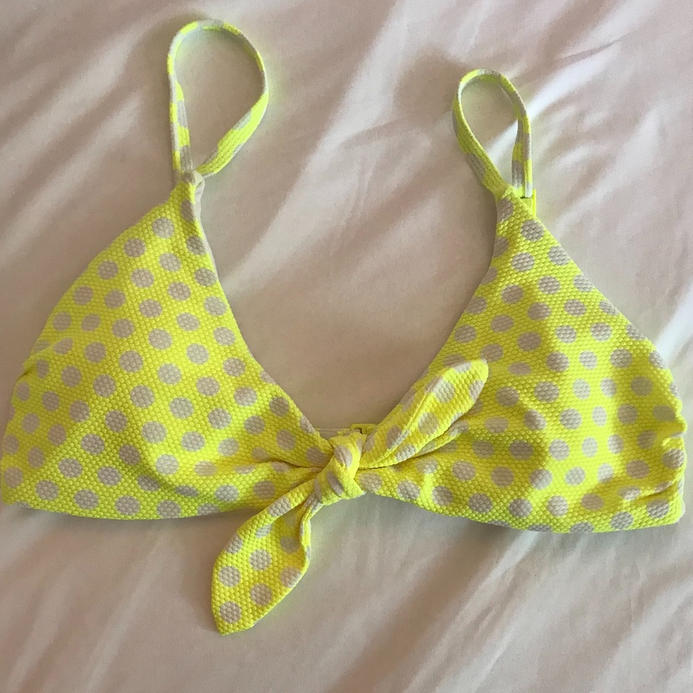 Aerie Tie Front Scoop Bikini Top